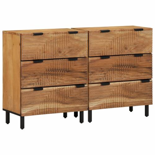 ormarići 2 kom smeđi 60x33x75 cm masivno drvo bagrema Cijena