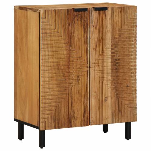 3 kom. sideboard, smeđa, 60x33x75 cm, čvrsto drvo bagrem Cijena