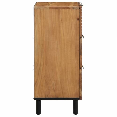 3 kom. sideboard, smeđa, 60x33x75 cm, čvrsto drvo bagrem Cijena