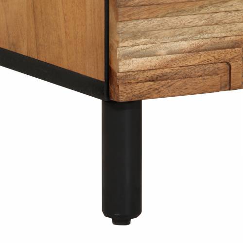 3 kom. sideboard, smeđa, 60x33x75 cm, čvrsto drvo bagrem Cijena