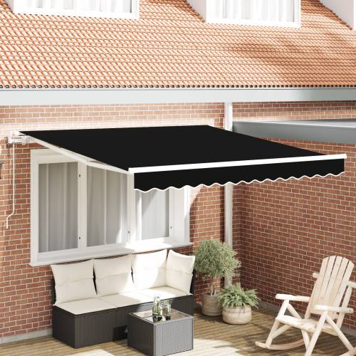 Automatska Uvlačna Tenda Crna 300x250 cm Cijena