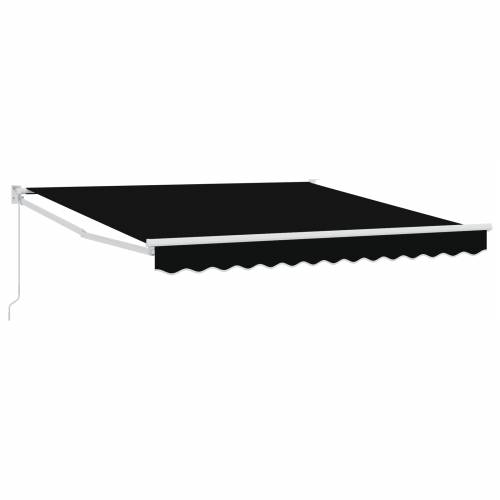 Manualna uvlačiva tenda crna 300x250 cm Cijena