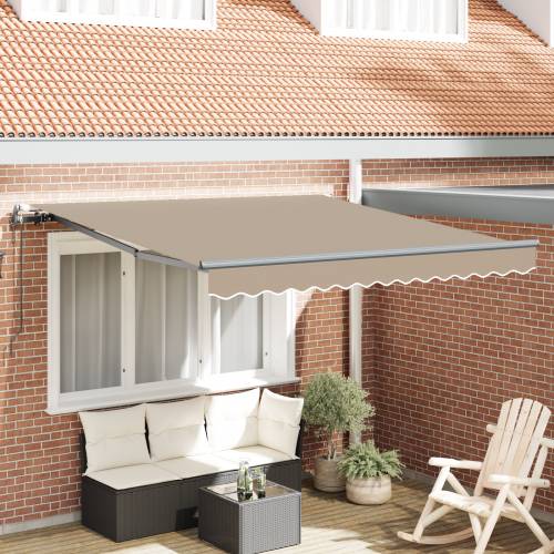 Automatska Uvlačiva Tenda Bež 300x250 cm Cijena