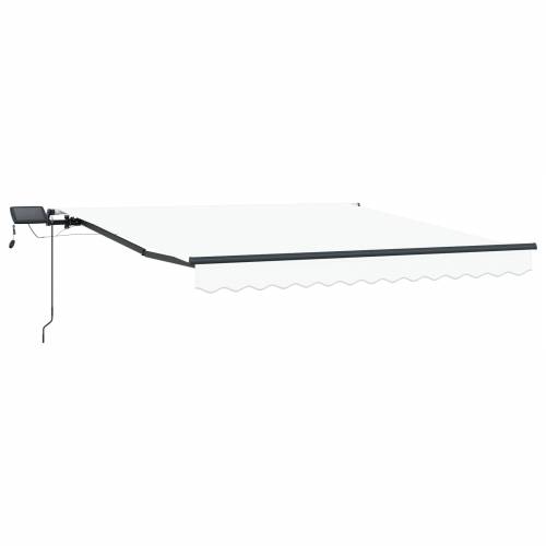 Ručna uvlačiva tenda s LED svjetlima Bijela 300x250 cm Cijena