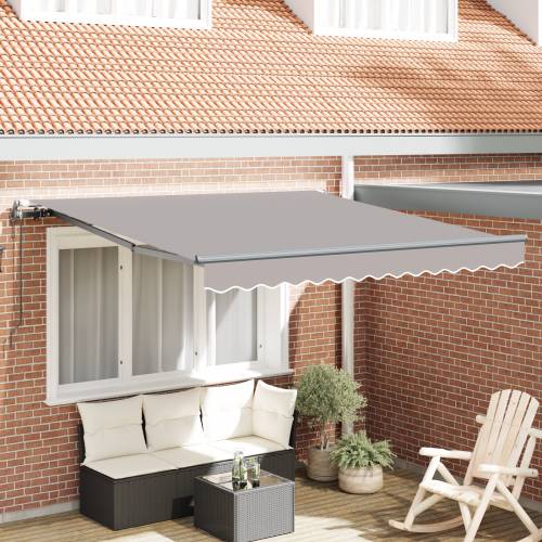 Automatska uvlačiva tenda svjetlosiva 300x250 cm Cijena