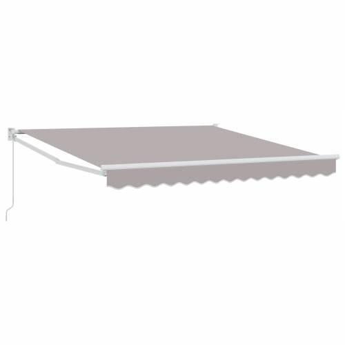 ručna uvlačiva tenda svijetlo siva 300x250 cm Cijena