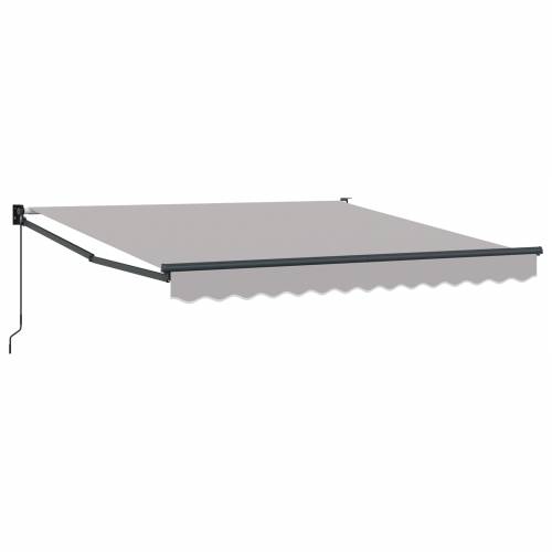 ručna uvlačiva tenda svijetlosiva 300x250 cm Cijena