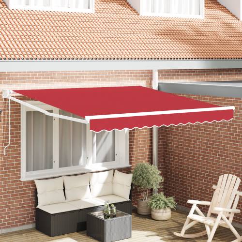 Automatska uvlačiva tenda crvena 300x250 cm Cijena