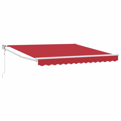 Automatska uvlačiva tenda crvena 300x250 cm Cijena