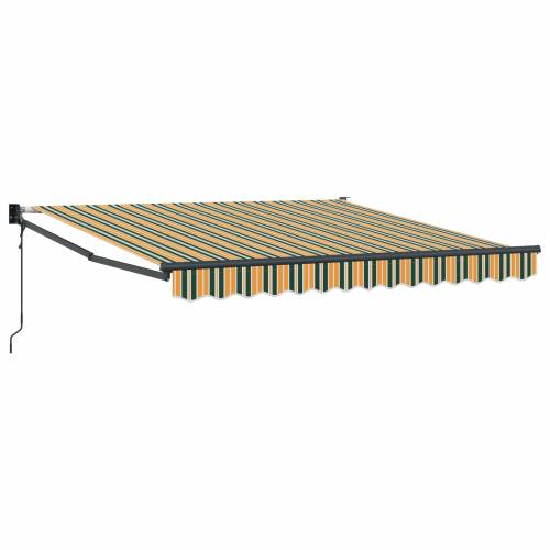 Automatska povlačna tenda Zeleno i žuto 300x250 cm Cijena