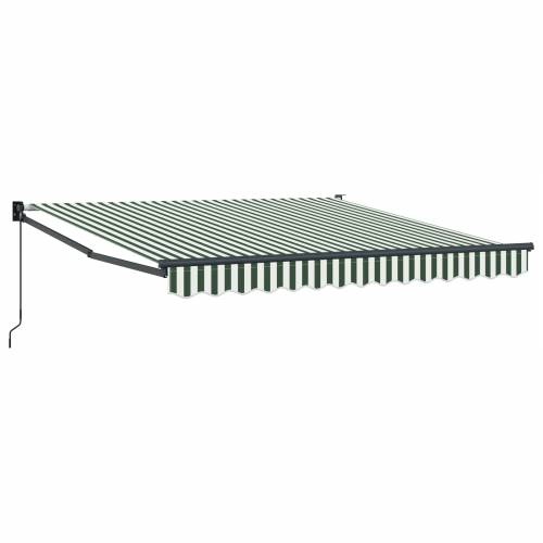 Ručna uvlačiva tenda Zelena i bijela 300x250 cm Cijena