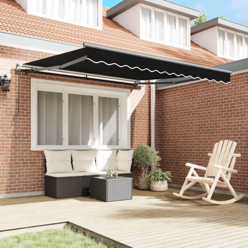 Ručna Uvlačna Tenda Crna 350x250 cm Cijena