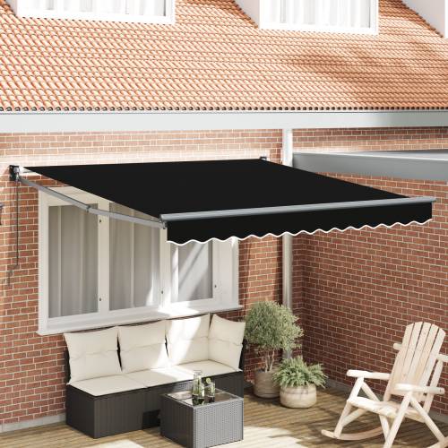 Ručna Vučna Tenda Crna 350x250 cm Cijena
