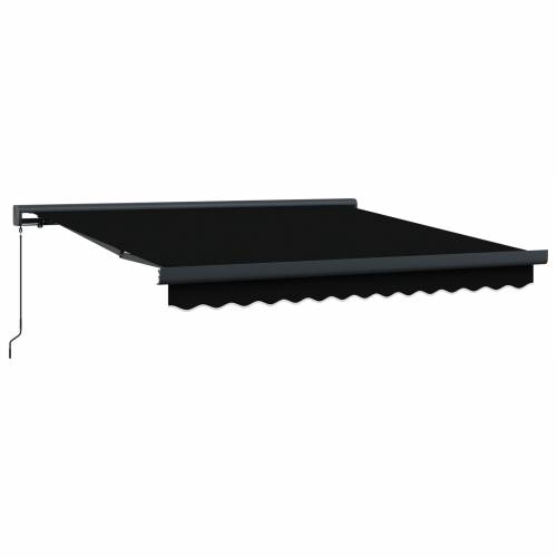 Ručno upravljiva tenda Crna 350x250 cm Cijena