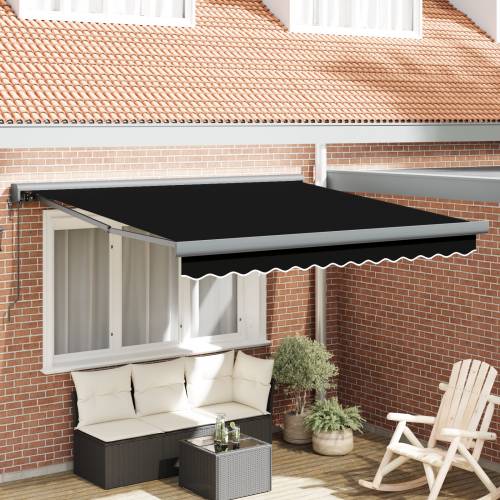 Automatska uvlačna tenda Crna 350x250 cm Cijena