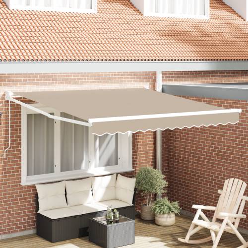 Ručno uvlačiva tenda Bež 350x250 cm Cijena