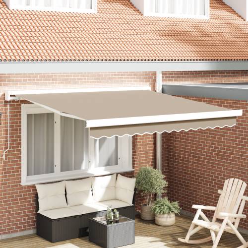 Ručno Uvlačiva Tenda Bež 350x250 cm Cijena