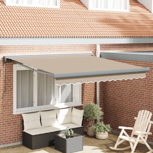Automatska uvlačiva tenda bež 350x250 cm Cijena