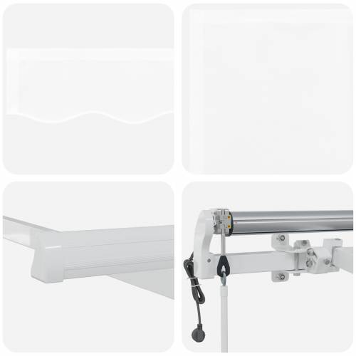 Automatska uvlačiva tenda bijela 350x250 cm Cijena