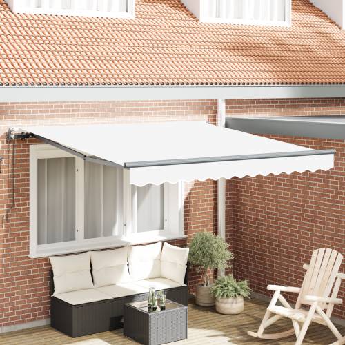 Automatska uvlačiva tenda bijela 350x250 cm Cijena