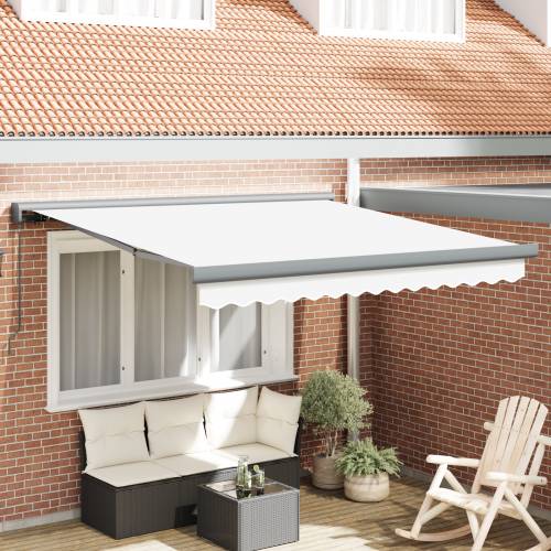 Ručna uvlačiva tenda Bijela 350x250 cm Cijena