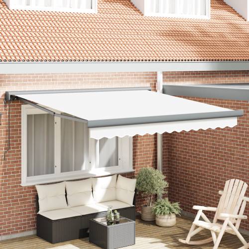 Automatska uvlačiva tenda bijela 350x250 cm Cijena