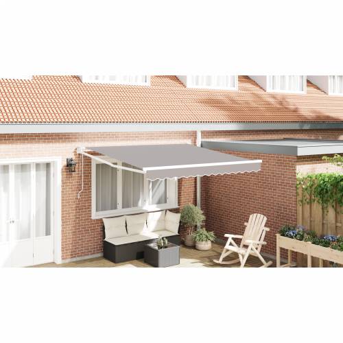 Automatska uvlačiva tenda svijetlo siva 350x250 cm Cijena