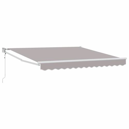 Automatska uvlačiva tenda svijetlo siva 350x250 cm Cijena