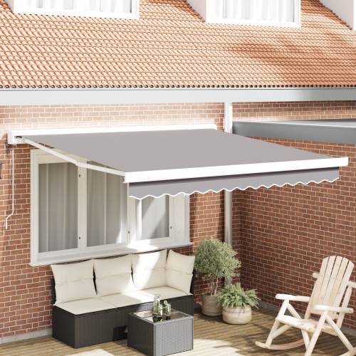 Automatska uvlaka tenda Svjetlosiva 350x250 cm Cijena