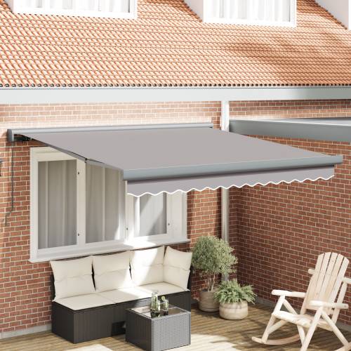 Ručna uvlakača tenda Svjetlosiva 350x250 cm Cijena