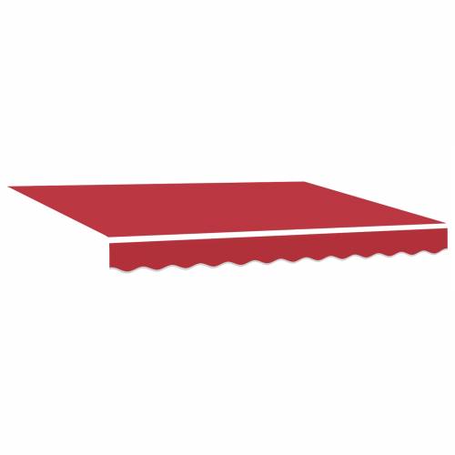 Ručno uvlačiva tenda s LED Crveni 350x250 cm Cijena