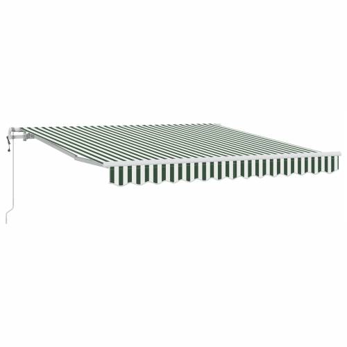 Automatska uvlačna tenda Zelena i bijela 350x250 cm Cijena