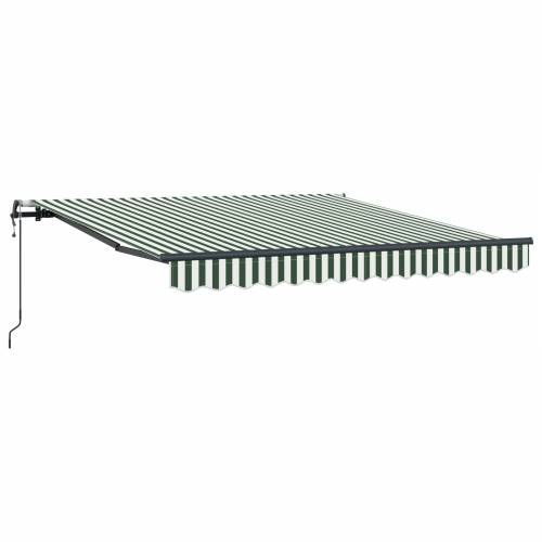 automatska uvlačiva tenda Zelena i bijela 350x250 cm Cijena