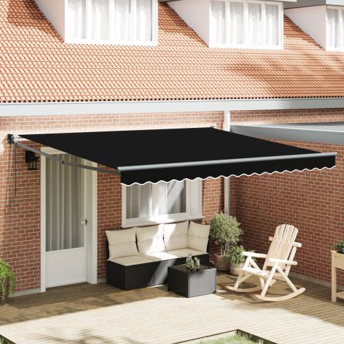 automatska uvlačiva tenda crna 400x300 cm Cijena