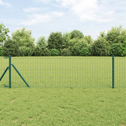Euro Ograda sa 7 Stuba 0.6x10 m Galvanizirana Čelik Zelena Cijena