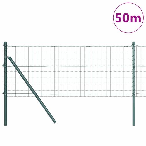 Euro Ograda s 13 Stupova 0.4x50 m Galvanizirani Čelik Zelena Cijena