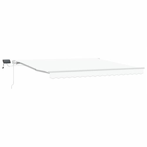 Ručna podesiva tenda s LED bijela 400x300 cm Cijena