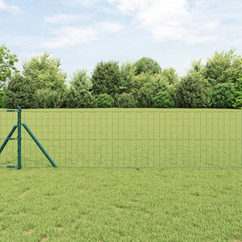 Euro ograda s 13 stupova 0.6x50 m Galvanizirana čelična zelena Cijena