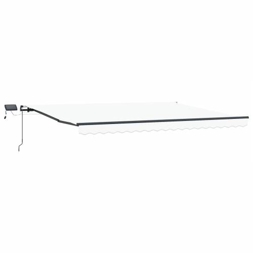 Ručno Uvlačiva Tenda s LED Bijela 400x300 cm Cijena