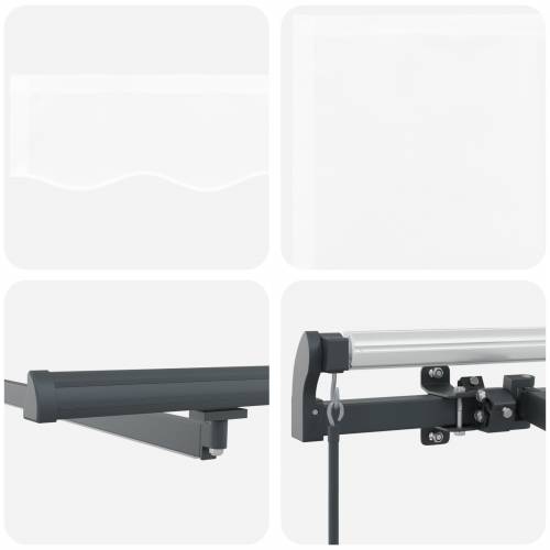 Ručno Uvlačiva Tenda s LED Bijela 400x300 cm Cijena