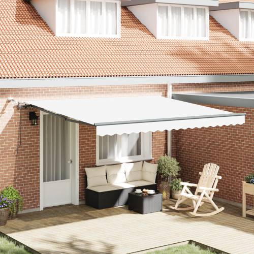 automatska uvlačiva tenda s LED bijela 400x300 cm Cijena