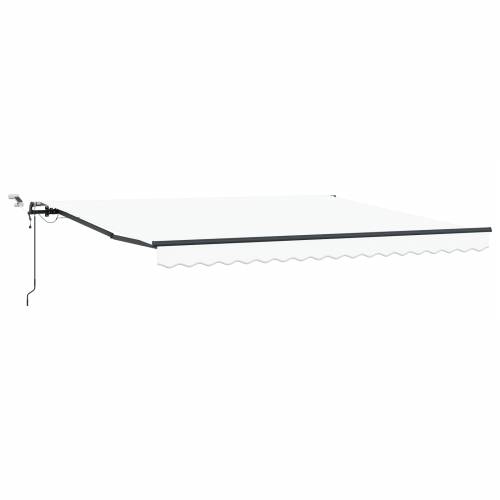 automatska uvlačiva tenda s LED bijela 400x300 cm Cijena