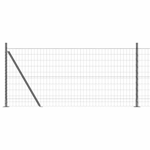 Euro Ograda s 7 Flanged Stupovima 1x10 m Pocinčani čelik Cijena