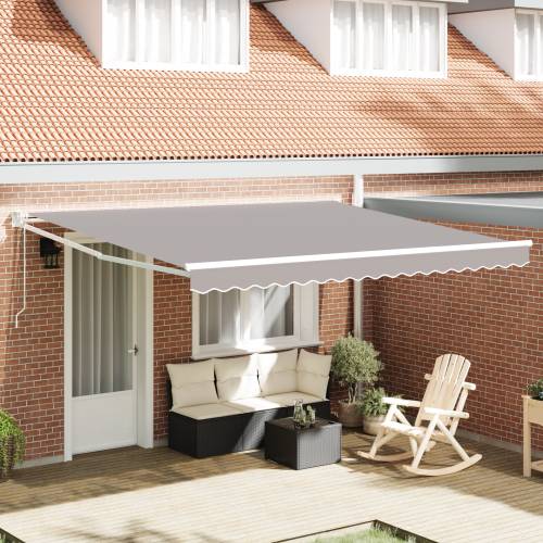 Automatska povlačna tenda svijetlo siva 400x300 cm Cijena