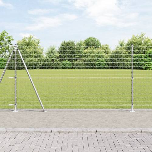 Euro Ograda s 7 Flangiranih Postova 1.2x10 m Galvanizirani Čelik Cijena