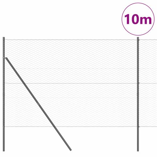Heksagonalna Ograda Siva 1.5x10 m Čelik Cijena