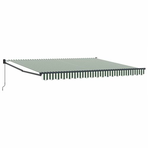 Ručna uvlačiva tenda Zeleni i bijeli 400x300 cm Cijena