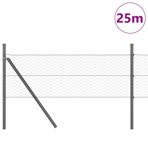 heksagonalna ograda siva 0,4x25 m čelik Cijena