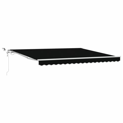 Automatska uvlačiva tenda s LED-om Crna 400x350 cm Cijena