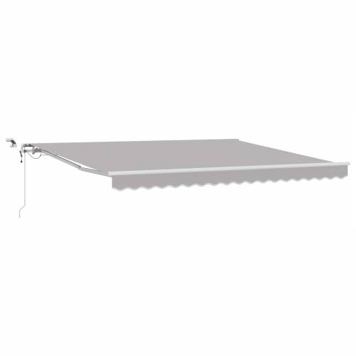 Automatska uvlačiva tenda s LED svjetlom svjetlosiva 400 x 350 cm Cijena